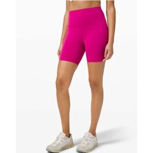 Lululemon ripened raspberry high rise align shorts - size 8,6” inseam